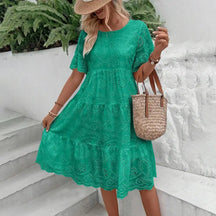 Vestido com Detalhes em Renda Nirvana - Loja Luniva