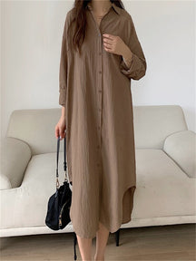 Vestido Chemise Longo - Loja Luniva
