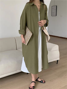 Vestido Chemise Longo - Loja Luniva
